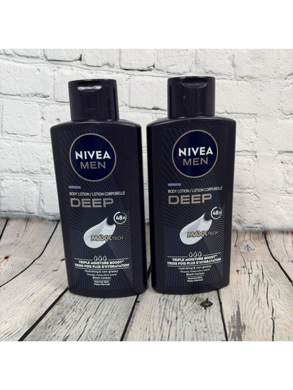 2 Pack x Nivea Men Deep MaxxTech 48 Hour Lotion